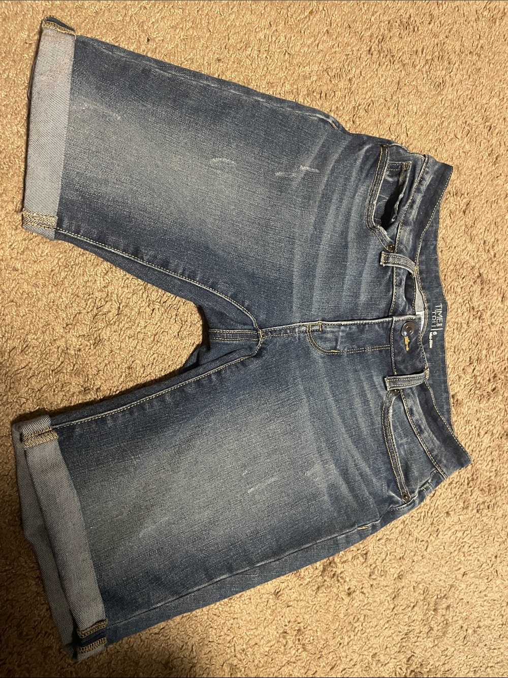 Time and Tru Blue Denim Jean Shorts